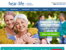 Tablet Screenshot of hearforlife.ca